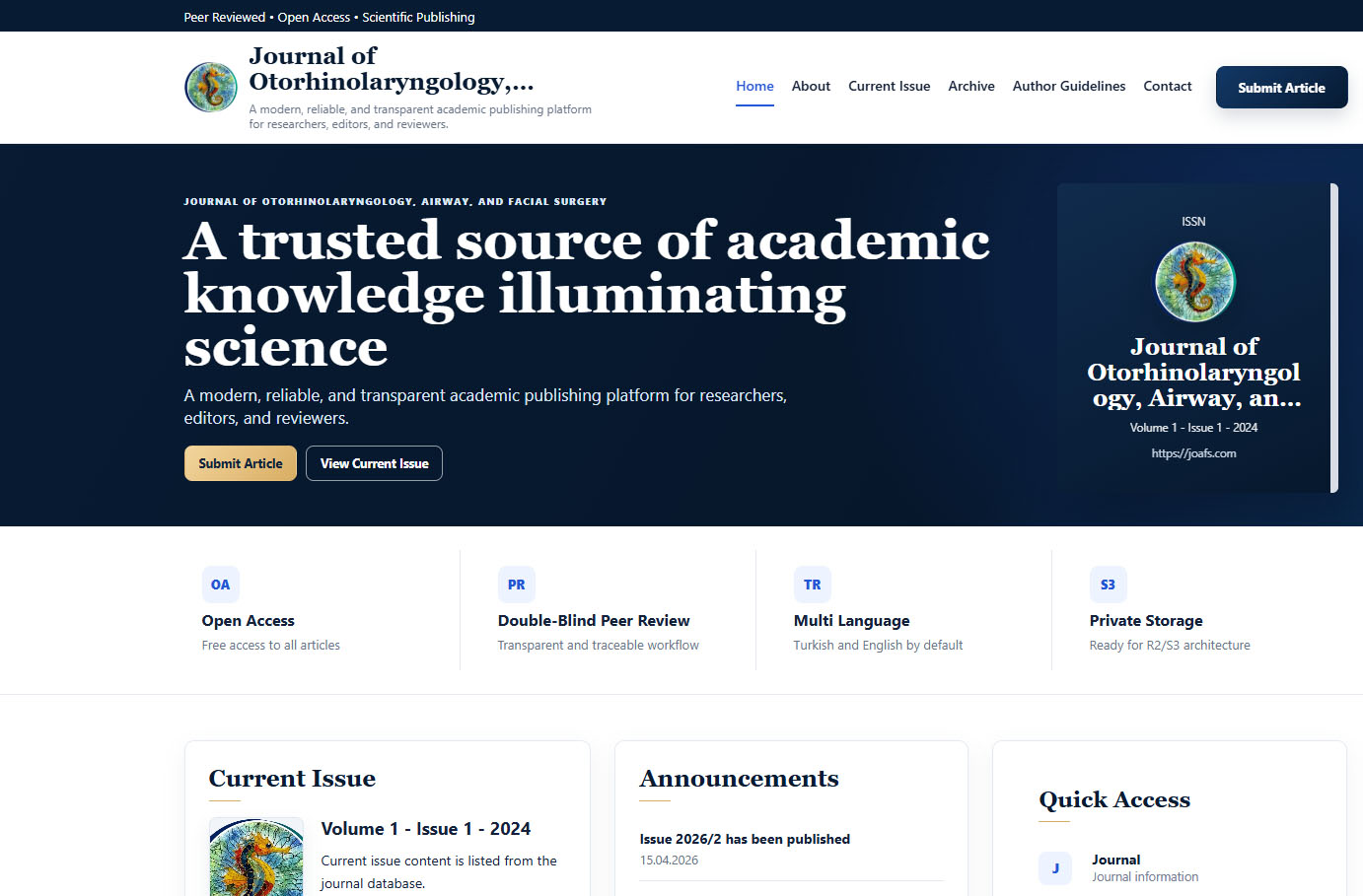 Papirus journal management system preview